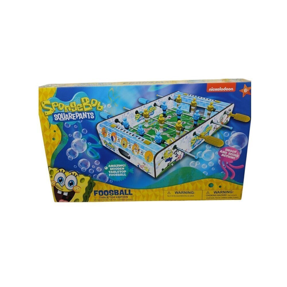 Spongebob Squarepants Foosball Table Top Edition Game For Kids 6+ Easy Assembly